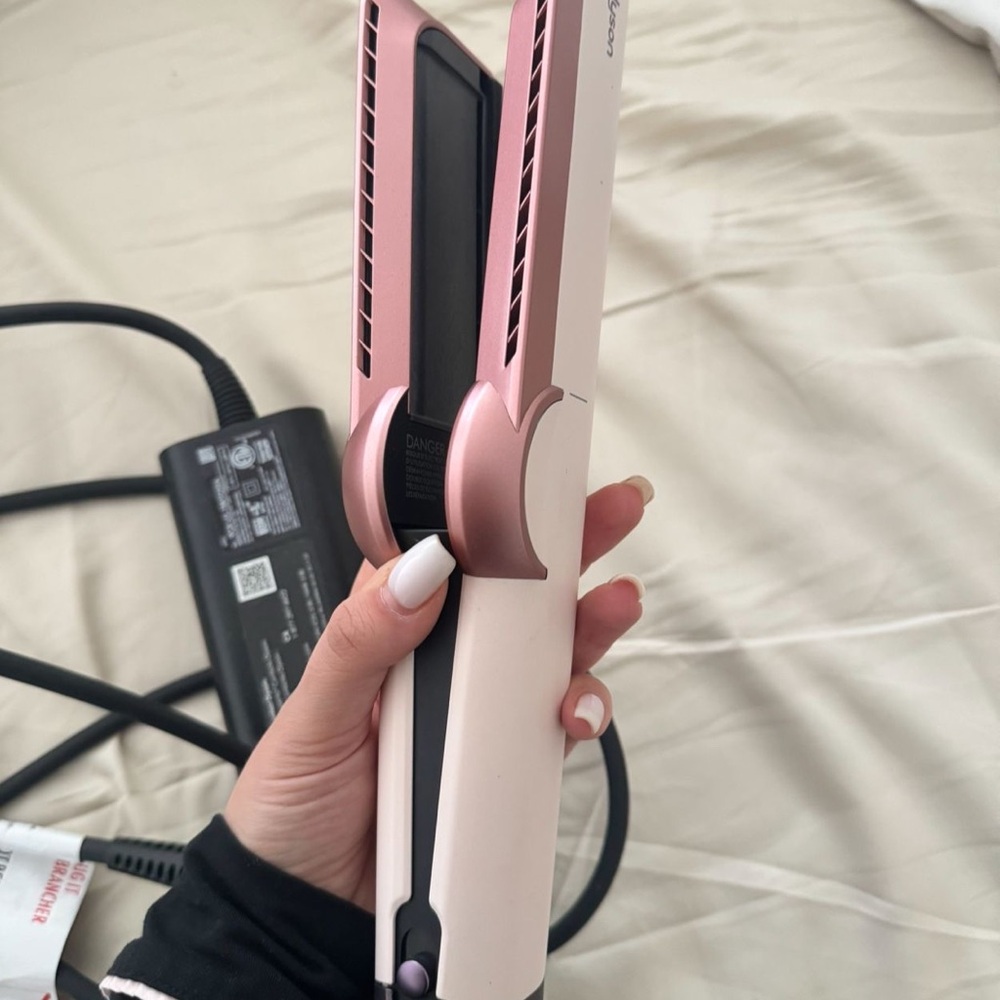 Dyson Airstrait Lunata Pink and White Cordless Hair Straightener